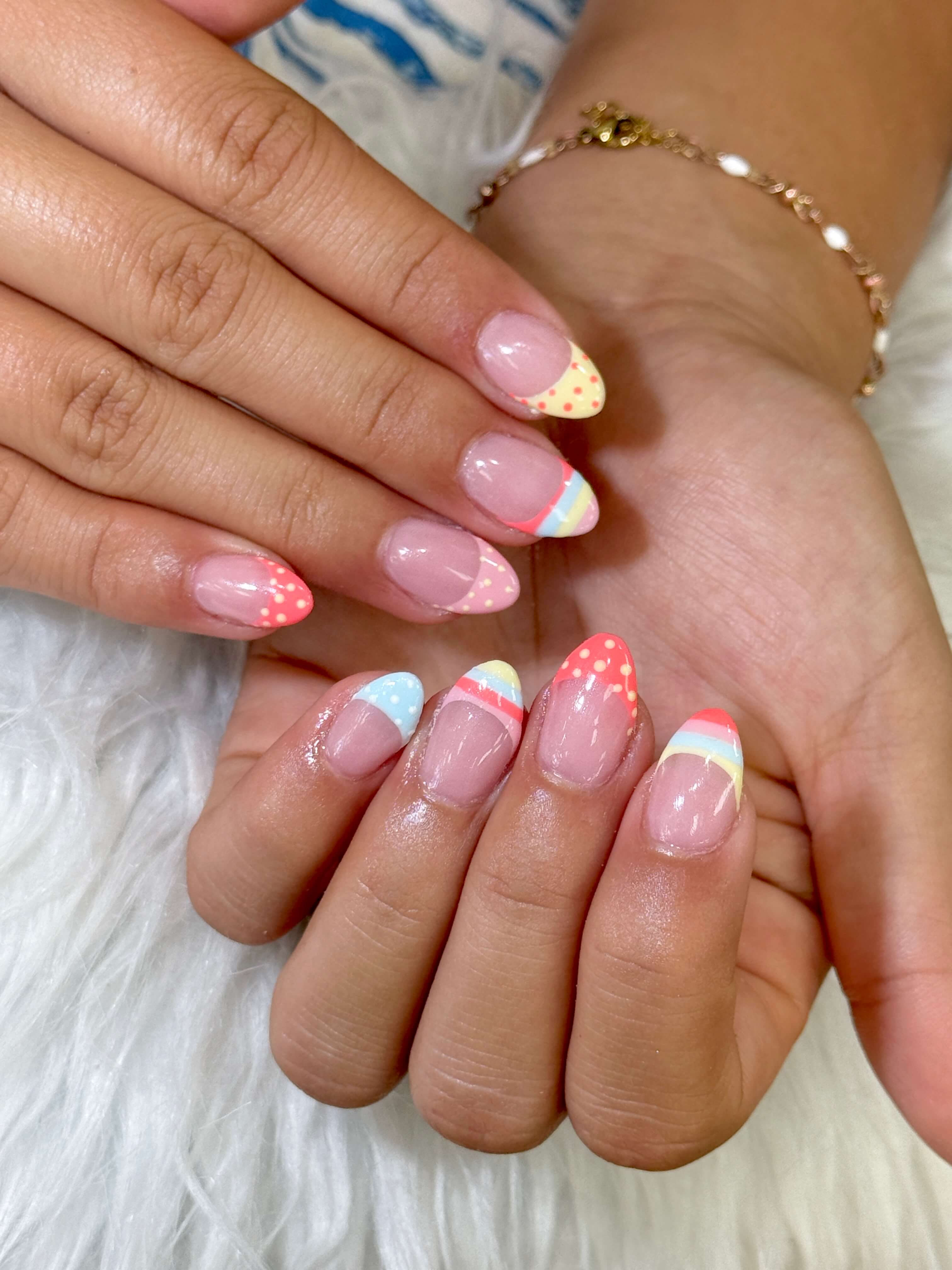 Custom Gel-X nail design at Focus Nails & Spa