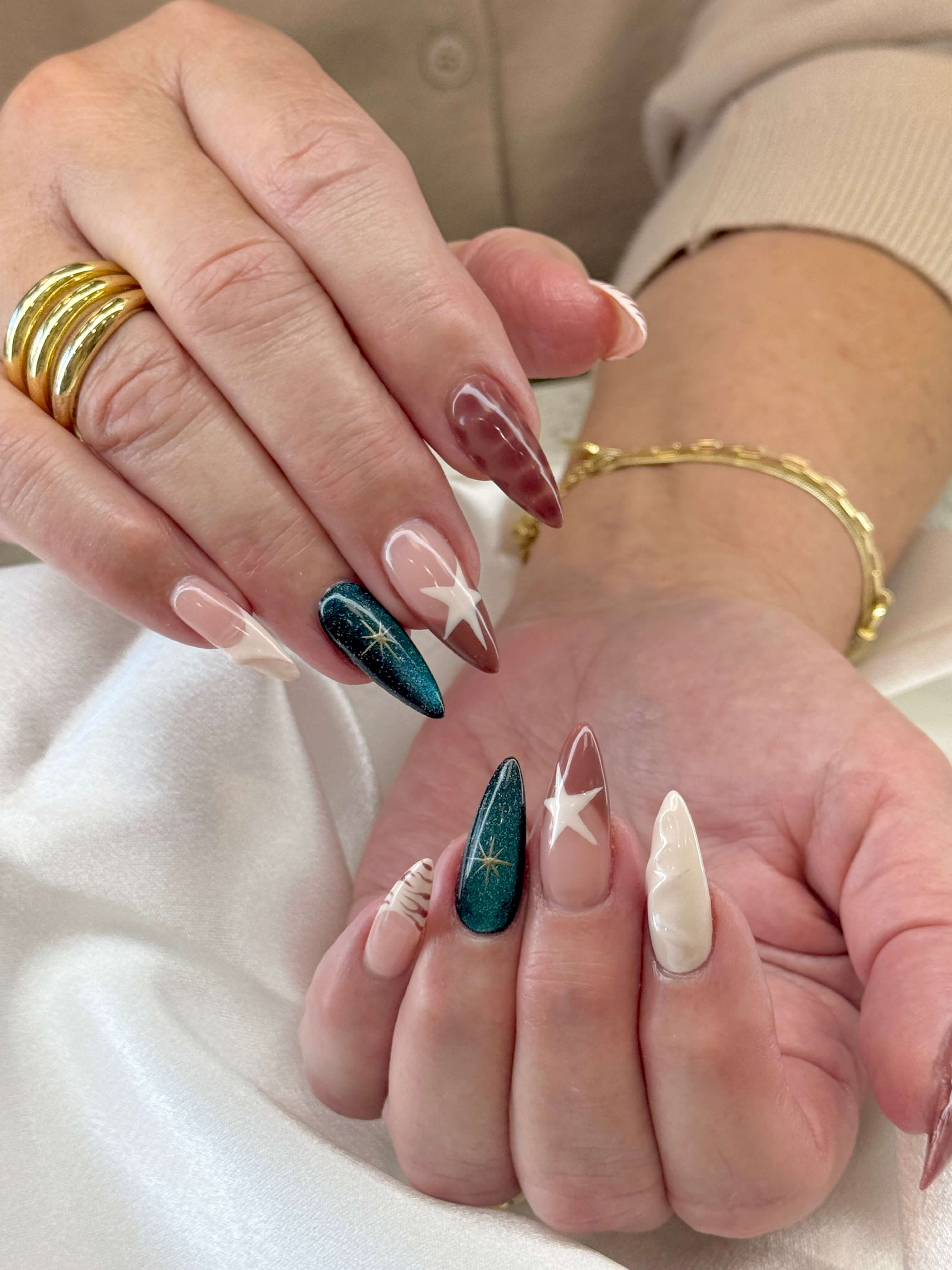 Beautiful Gel-X manicure and nail design