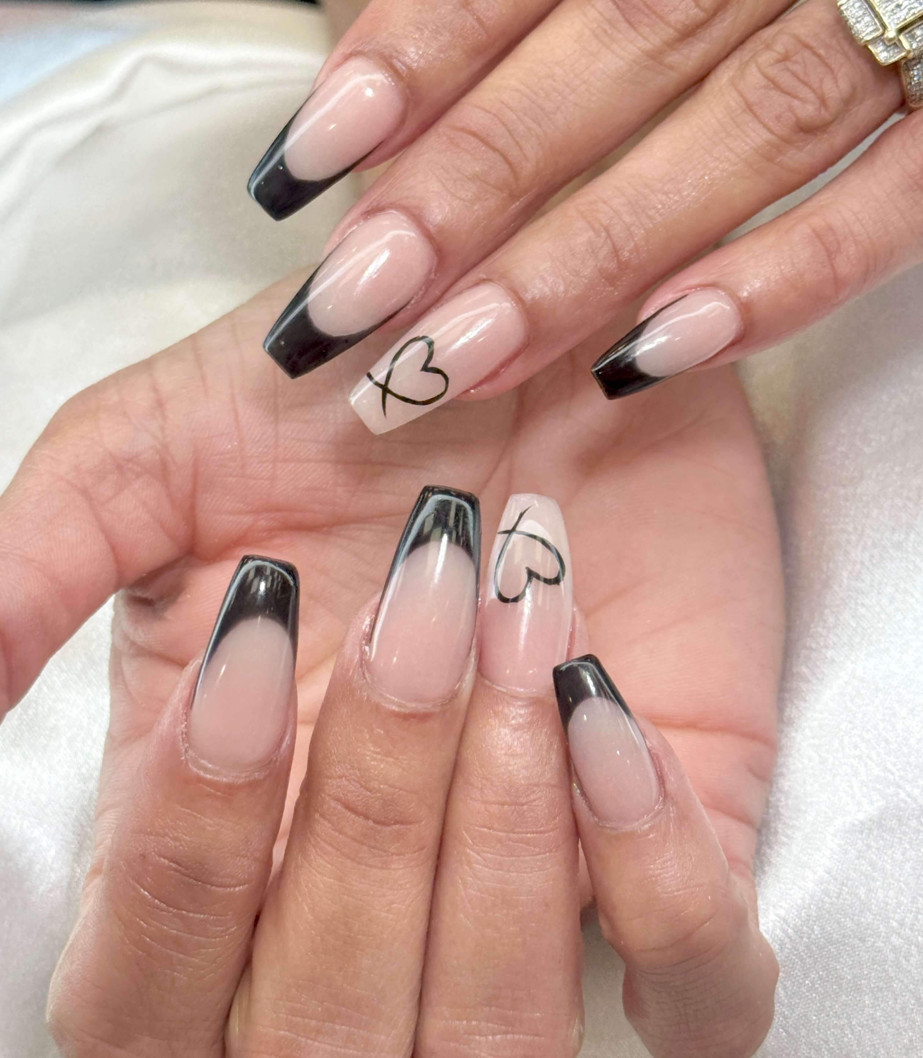 Gel-X manicure at a nail salon in Scripps Ranch